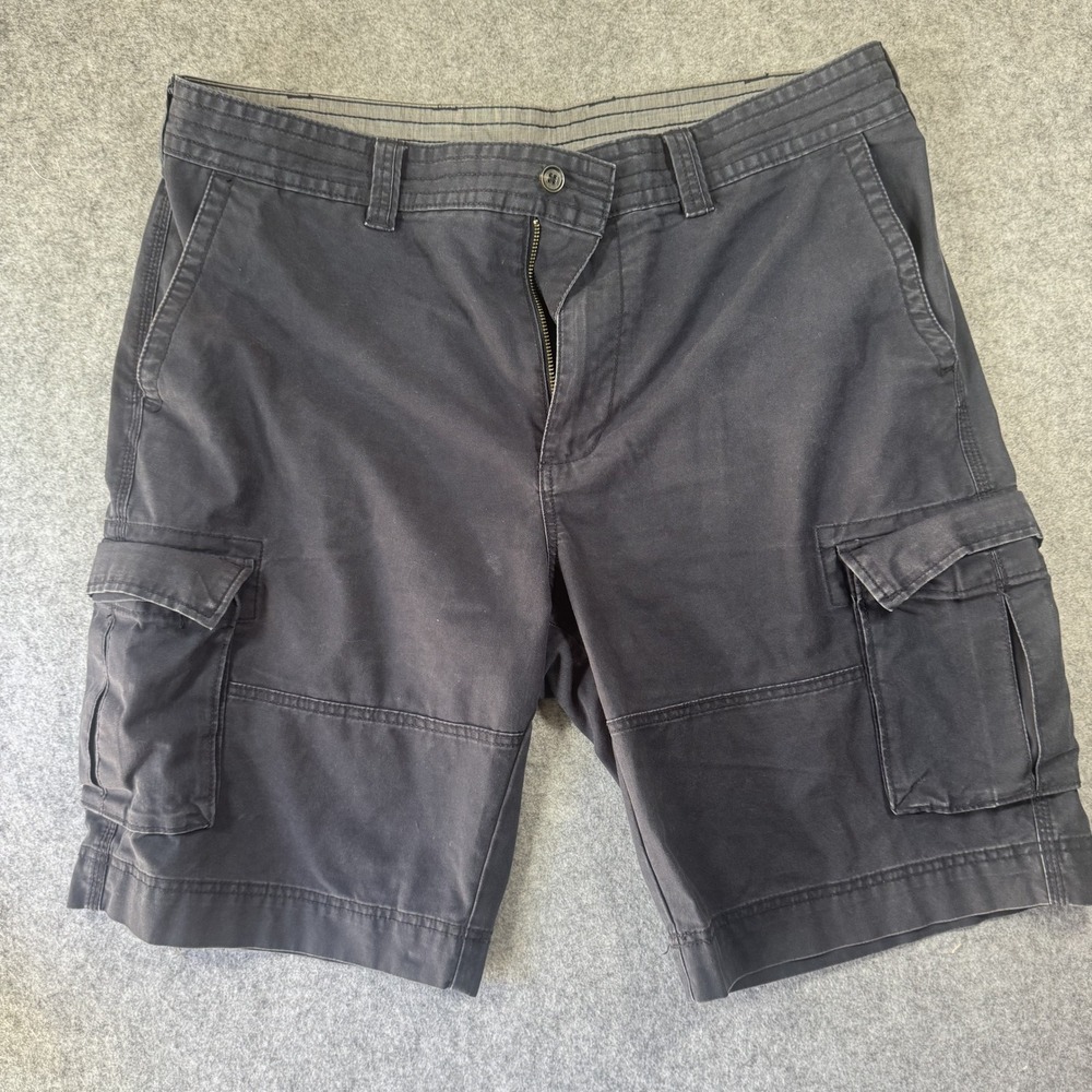 Nordstrom Men's Shop Cargo Shorts 40W Navy Blue 100% Cotton Utility